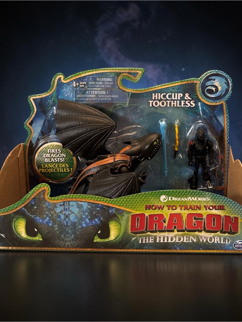 DreamWorks How to Train Your Dragon Hiccup & Toothless Toy Set - Black
